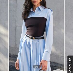 2 in 1 Skinny Panel Polo Shirt